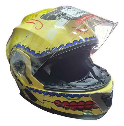 Casco Abatible Deidad Gráfico Ikal