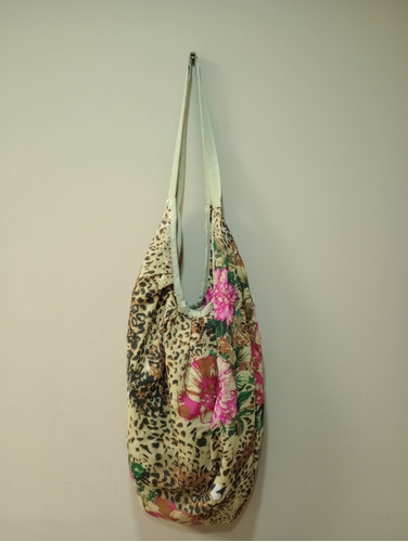 Bolso Cartera De Tela Flores Estilo Hindú