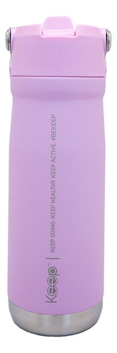 Botella Insulada Con Mango 65o Ml Keep - Rosado