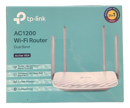 Router Tp-link Ac1200 Doble Banda Archer A54 4 Antenas