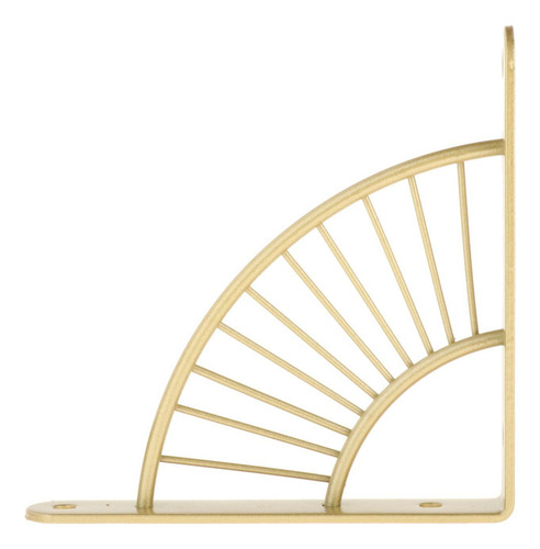 Suporte De Prateleira De Ângulo Triangular 15cm Dourados
