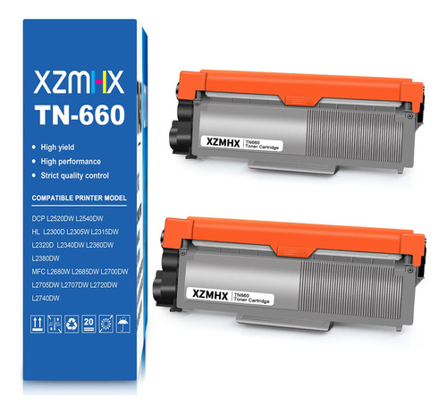 Xzmhx Cartucho De Tóner Compatible Con Impresora Brother T.