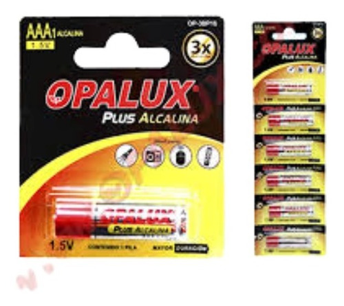 Pilas Alcalinas Opalux Op-3bp16 Aaplus 1.5v Blister 6 Oefrta