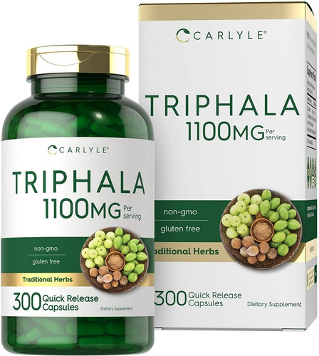 Ultra Triphala Organic Plus Puro 1100mg 300u-digestion-detox