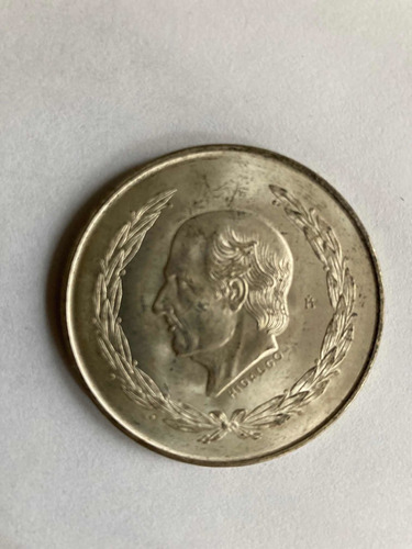 Moneda Cinco Pesos Plata 0.720 1951