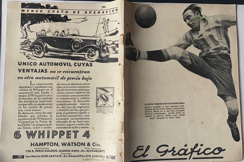 Revista Antigua El Gráfico, Nº 596, Fútbol, Diciembre 1930