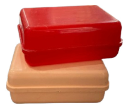 Jabonera Plastico C/tapa Colores Viaje Club Souvenir