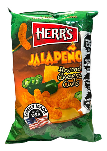 Cheetos Con Jalapeños Herr's 170 Gr - Origen Usa