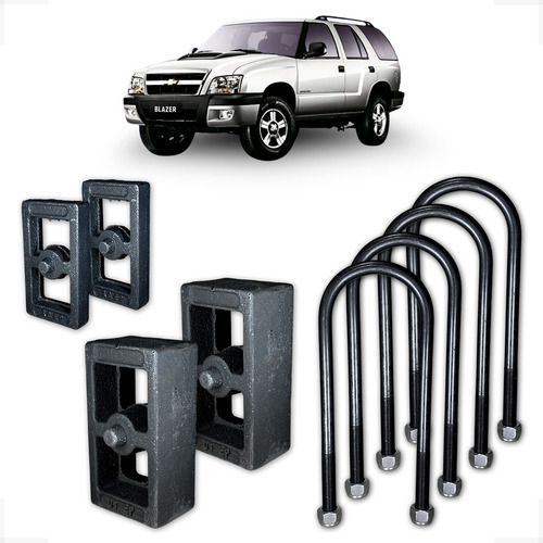 Blazer Até 2012 Kit Traseiro Para Rebaixar 6cm Reforçado