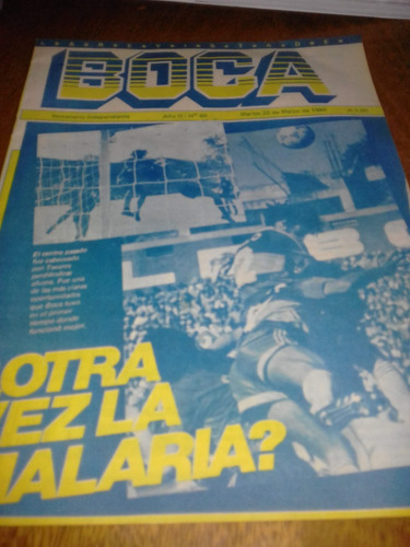 Revista Boca ,semanario Independiente ,marzo1988