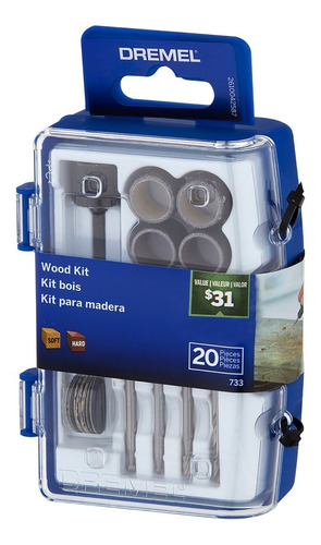 Accesorios Dremel Minitorno Kit 20 Piezas Madera Tallado