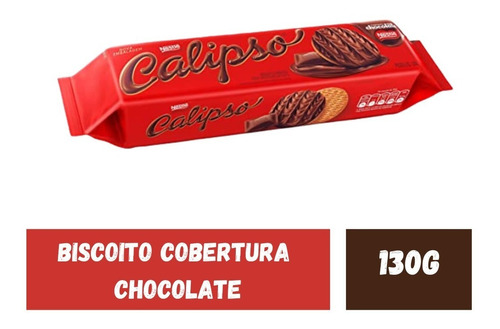 Biscoito Calipso Chocolate Ao Leite Pacote 130g - Nestlé