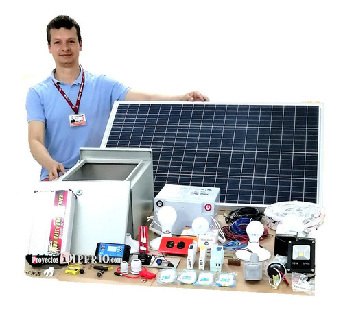 Imagen 2 de 9 de Planta Panel Energia Solar Cargador Usb, Ups Bombillos Led