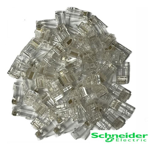 Conector Plug Rj45 Cat6 Schneider  En Palermo X 50 Unid