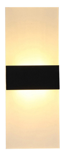 Apliques De Pared Modernos Llevó Lámpara De Pared 6w, Negro