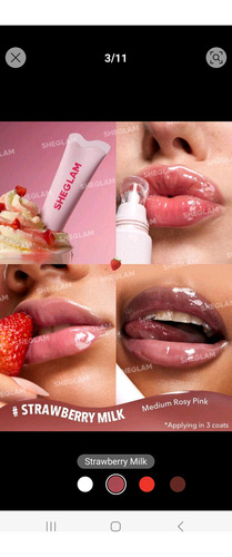 Shein Brillo De Aceite Hidratante Para El Cuidado De Labios