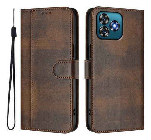 Funda De Piel Retro Para Oukitel C57s/c57 Pro/blu J12/ouki