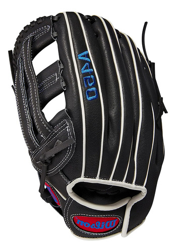 Guante Beisbol Wilson A450 Negro Azul 12 In 7-10 Años Zurdo