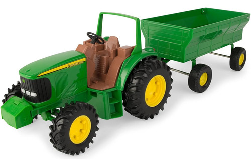 Tractor John Deere Con Remolque 8 Tomy Verde
