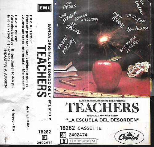 Teachers La Escuela Del Desorden Banda Sonora Cassette 