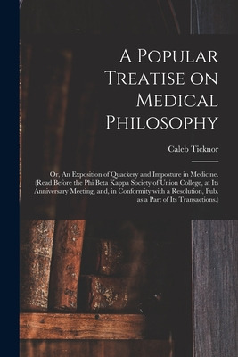 Libro A Popular Treatise On Medical Philosophy; Or, An Ex...