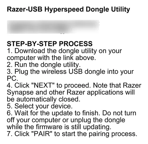 Receptor Dongle Signal Para Razer Deathadder V3 Pro Mouse