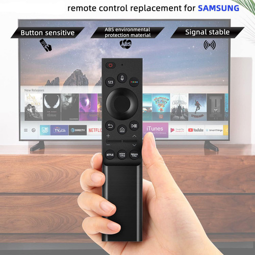Control Para Samsung Smart Tv Un65au7000fxzx De Voz Con Botón De Netflix Y Prime Video