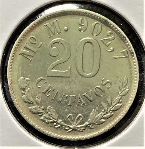 20 Centavos 1899 Mom  Republica Excelente Condición