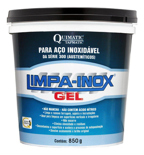 Limpa Solda Inox Gel Decapante - 850 G