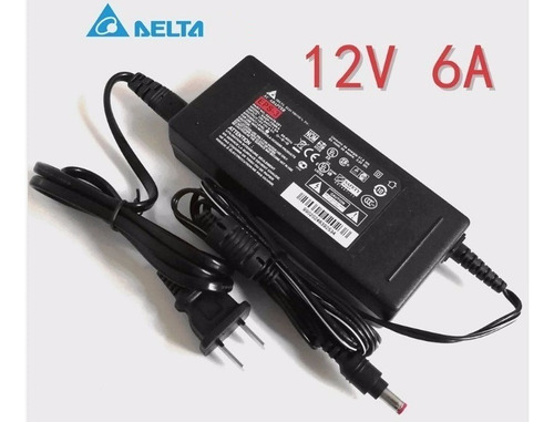 Fuente De Poder 12v 6a Para Cinta Led Dvr Camara Monitor