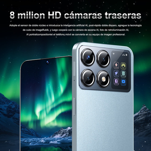Android Celulares X7 Pro 6.6 Pulgadas Barato Ram2gb Y Rom16gb