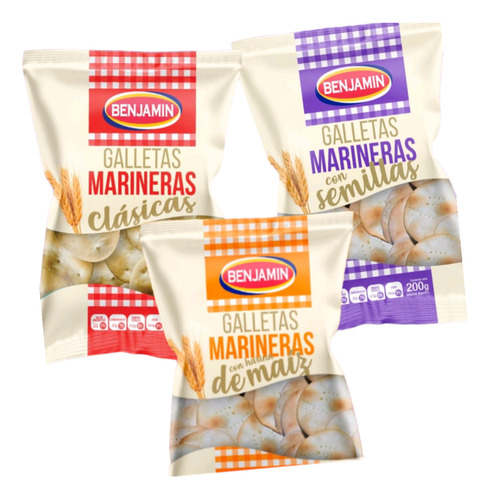 Galletas Marineras Benjamin Azucarada 12 X 300gr