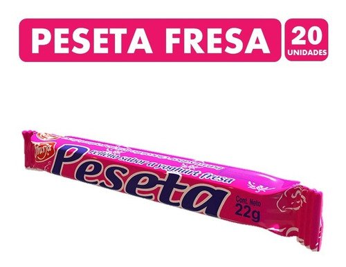 Chocolate Peseta Sabor Fresa X20