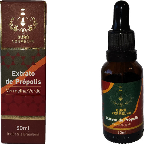 Extrato De Própolis Verde E Vermelha 11% Extrato Seco 30ml