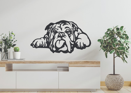 Cuadro Decorativo - Perro Bulldog - Fibroplus Calado