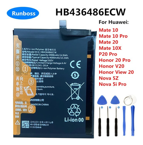 Bateria Pila Huawei Hb436486ecw Mate 10 / Mate 10 Pro