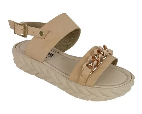 Sandalias Para Dama De Moda Huaraches Con Cadena