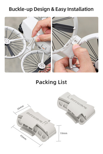 Fivela De Fixação Anti-choque De Braço Para Acessórios Dji F