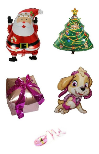 Set Paw Patrol Skye Navidad + Hilo Cinta Rosa 