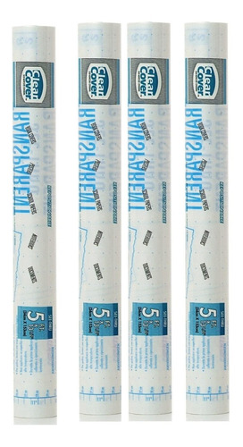 Pack 4 Rollos Papel Adhesivo Transparente 152x34cm