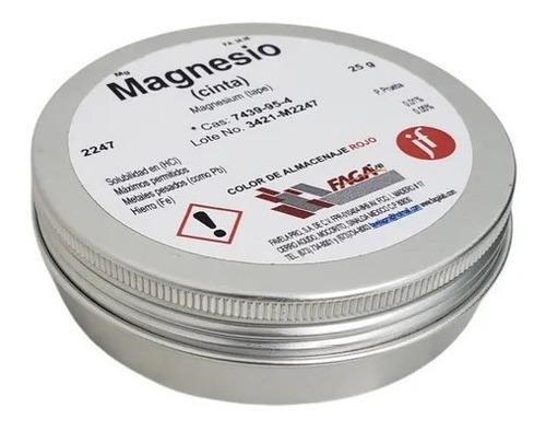 Cinta De Magnesio R. A. Fagalab Pieza 25 G
