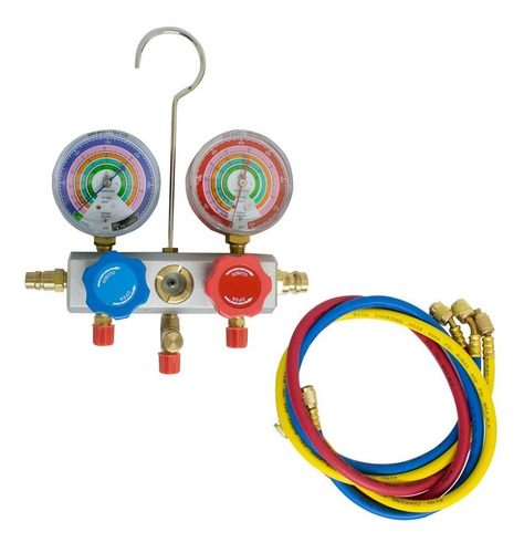 Imagen 2 de 2 de Juego Manometros Refrigeración Manifold R134a R410a R404a