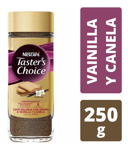 Nescafé Tasters Choice Cinnamon Biscuit Vainilla Canela 250g