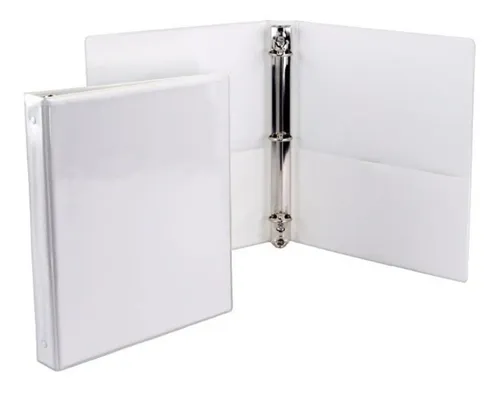 Folder Blanco Tamaño Oficio 1.5 Pulgada Paq X10 Und