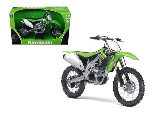 Moto De Colección Kawasaki Kx 450f Verde Escala 1:12 Newray