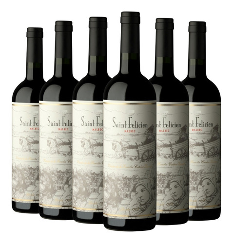 Vino Saint Felicien Malbec Caja X 6 X 750ml --