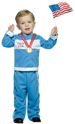 Disfraz Para Niño Medallista De Oro Talla 3t-4t Halloween