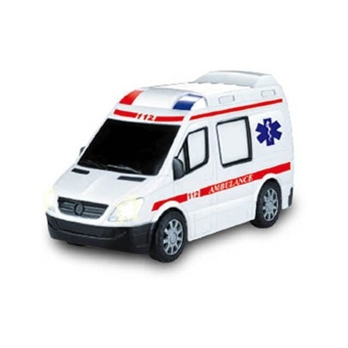 Carrinho Ambulância Controle Remoto C/ Luz Som 20,5cm - Zoop