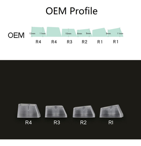 Teclas Transparentes, Teclas Retroiluminadas Para Teclado R4