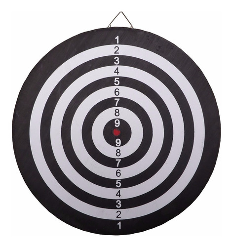 Tiro Al Blanco Reversible 42 Cm Juego De Dardos 6 De Regalo!